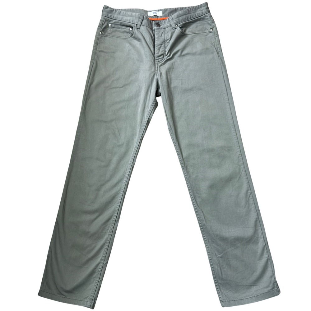 Spoke London Fives Mens Grey Olive Pants Minimalist 31 Luxury‎ Chinos bb19